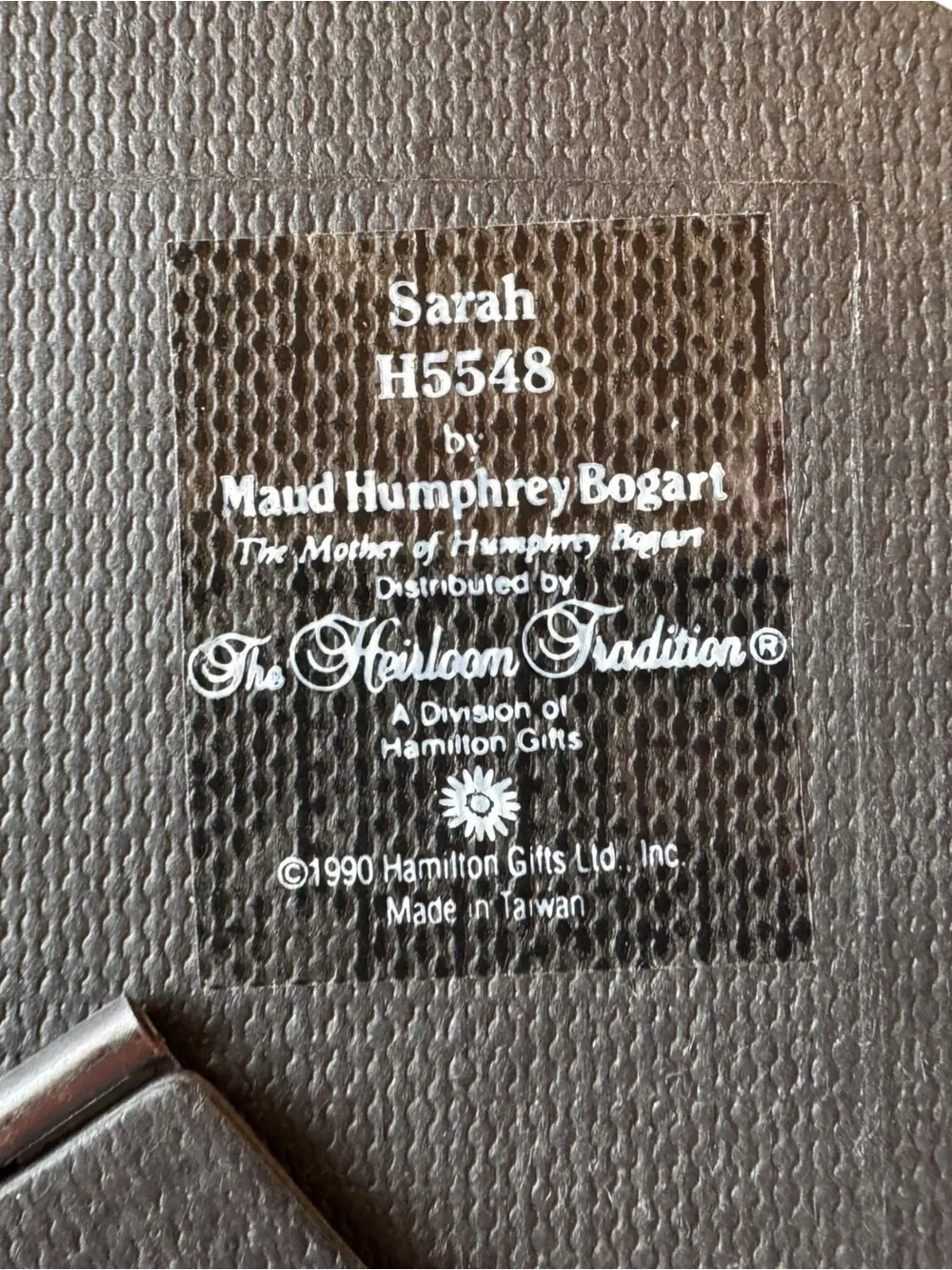 Maud Humphrey Bogart Sarah 3D Picture Frame Heirloom Tradition Hamilton Gifts